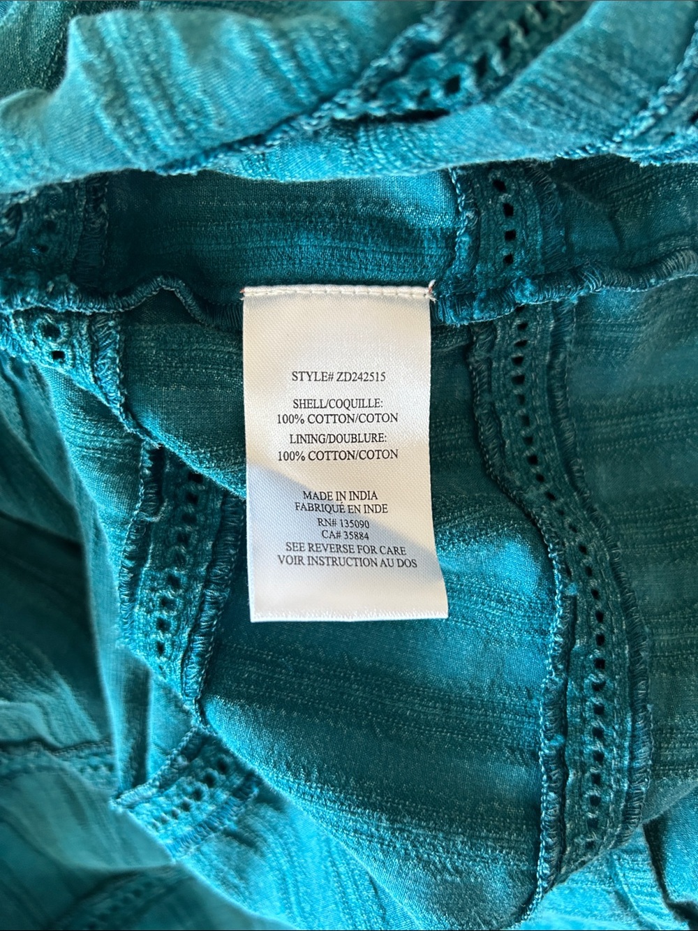 Z Supply Divinity Teal Spaghetti-Strap Maxi Dress size S - Picture 12 of 12